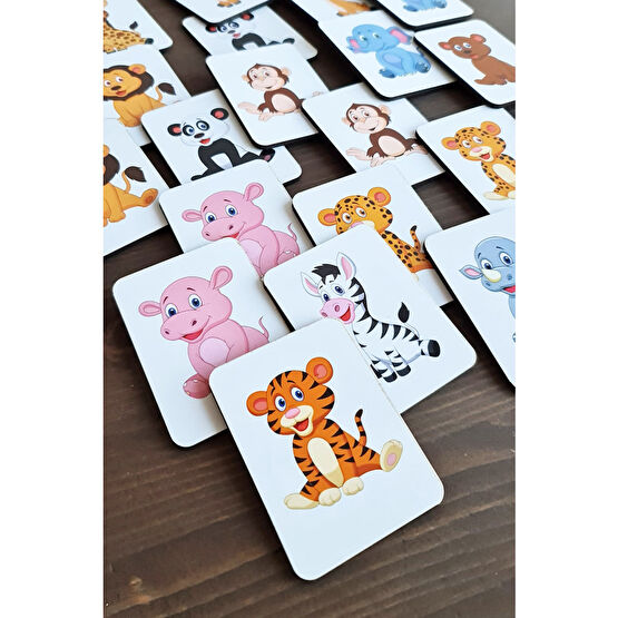 metafortoys Ahşap Zeka Kartları Eşleştirme Oyunu Ahşap Pazıl Oyuncak Sevimli Orman Hayvanları Ahşap Oyuncaklar Fiyatı