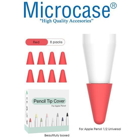 Microcase Apple Pencil 1 - 2 Stylus Kalem Ucu Koruyucu