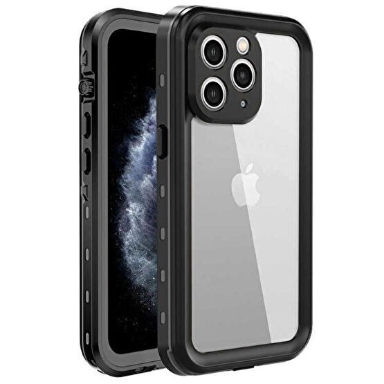 Microsonic Apple Iphone 11 Pro Max Kılıf Waterproof 360 Full Body Protective Siyah Telefon Kılıfı Fiyatı