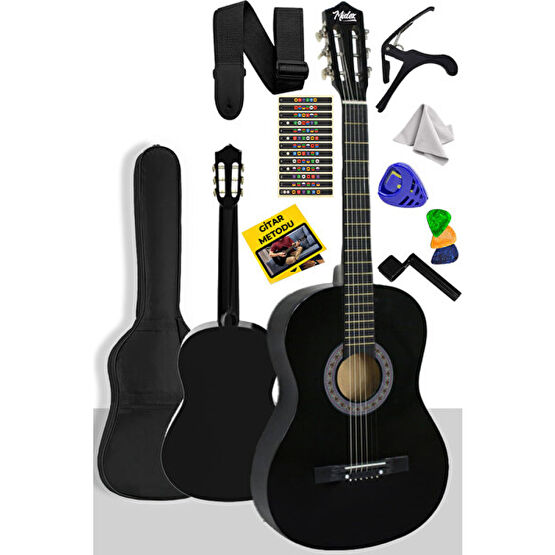 Midex Cg-270Bk Siyah Klasik Gitar 4/4 Yetişkin Boy Sap Ayarlı Full Set Klasik Gitarlar Fiyatı