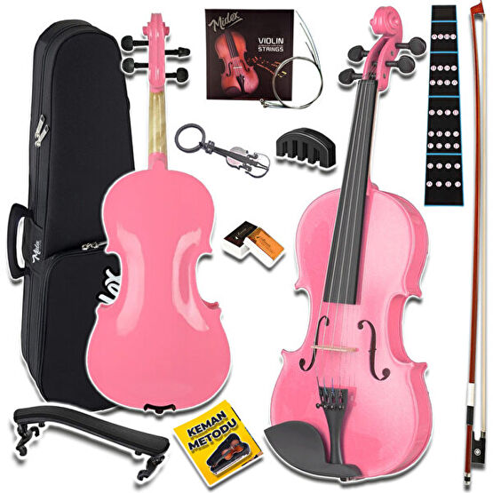 Midex HGA24PİNK-TYS Pembe 1/2 Çocuk Kemanı (8-10 Yaş İçin) Kemanlar Fiyatı
