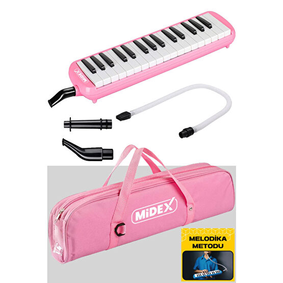 Midex Ml-32pk Pembe Melodika Seti 32 Tuşlu Metod Hediye (TUŞLARDA NOTA YAZMAKTADIR) Oyuncak Müzik Aletleri Fiyatı