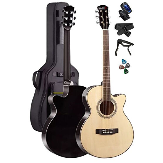 Midex Xc-200Nt 4/4 Yetişkin Üst Segment Kesik Kasa Profesyonel Akustik Gitar Akustik Gitarlar Fiyatı