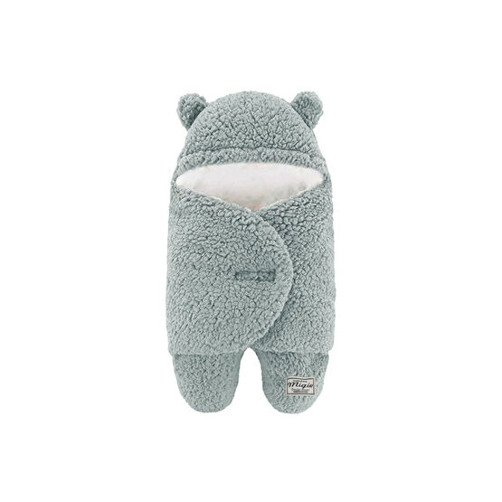 migie 0-4 Ay Bebek Dış Kundak Uyku Tulumu Kıvırcık Wellsoft Peluş Indigo Bebek Battaniyesi Fiyatı