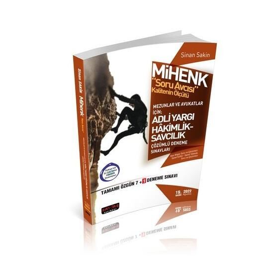 Mihenk Soru Avcısı Adli Hakimlik 7 + 1 Deneme 2022 - Savaş Yayınevi