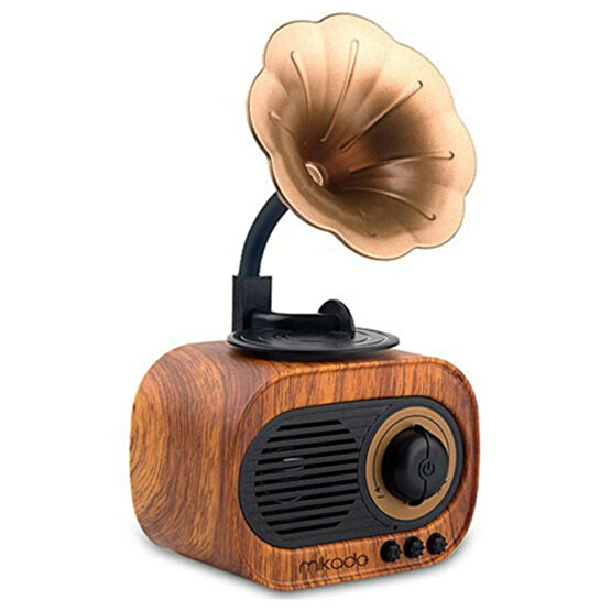 Mikado Mn-s19 Ahşap Klasik Retro Gramofon Bluetooth Müzik Kutusu Alarmlı Saatler & Radyolar Fiyatı