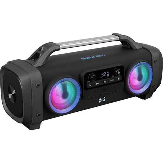 Mikado SH03 Spartan LED Işıklı Bt/tf/usb/aux/fm/mıc Grişli Speaker Hoparlör Bilgisayar Speaker Fiyatı