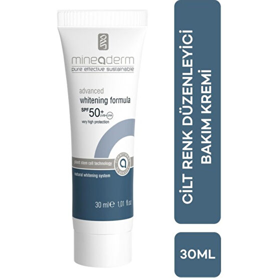 Mineaderm Cilt Tonu Düzenleyici ve Beyazlatıcı Bakım Kremi Spf 50+ /advanced Whitening Formula SPF50+ Nemlendiriciler Fiyatı
