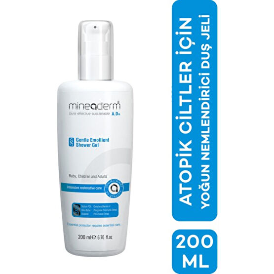 Mineaderm Gentle Emollient Shower Gel 200 ml Duş Jelleri ve Banyo Köpükleri Fiyatı
