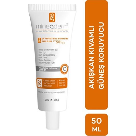 Mineaderm Karma ve Normal Ciltler Için Akışkan Kıvamlı Güneş Koruyucu/uv Protection Hydration Face Güneş Kremleri ve Losyonları Fiyatı