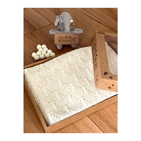 minik ay Yeni Doğan Triko Bebek Battaniyesi Royal 85 x 100 Beden Bebek Battaniyesi Fiyatı