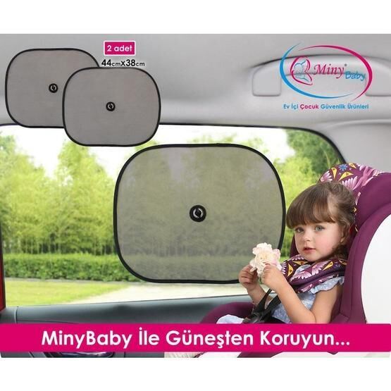 Miny Baby 2’li Güvenli Araç içi Vantuzlu Güneşlik