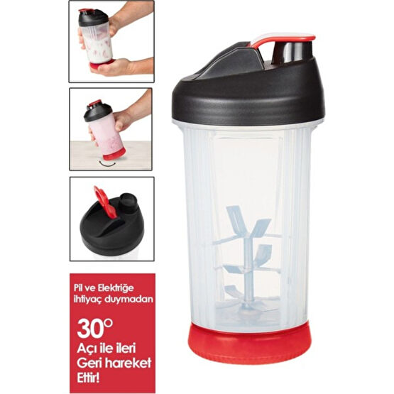 Mirkuka Pratik El Blender Smoothie Blender - Siyah - Kırmızı Blenderler Fiyatı