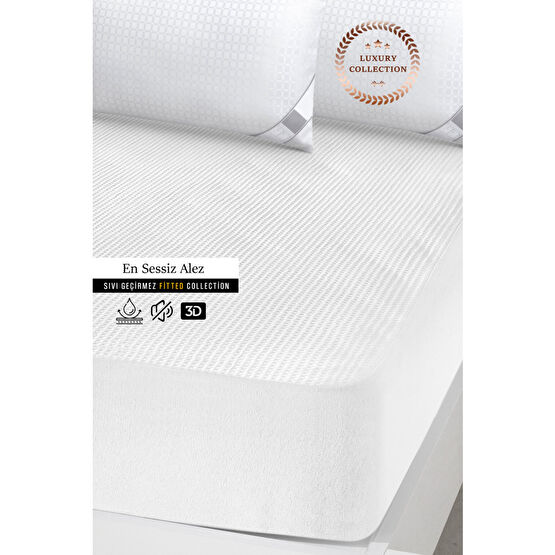 Mislina Home Premium Sıvı Su Geçirmez Fitted Full Kenar Bebek Çocuk Yatak Koruyucu Alezi 150 x 200 Beden