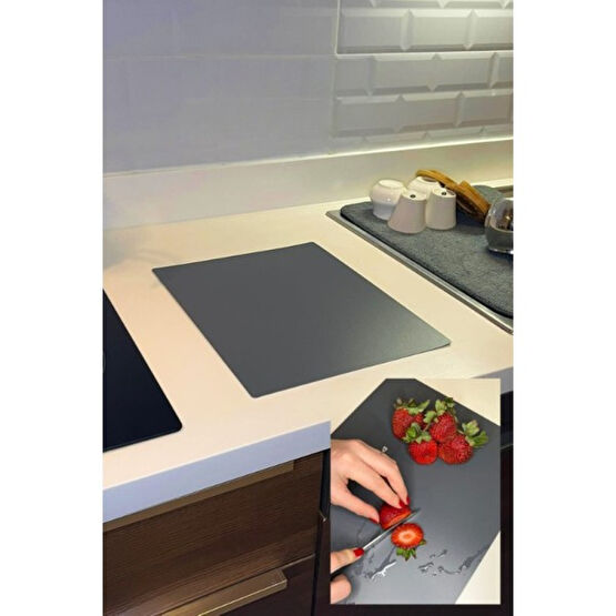 Missclean Gri Renk Esneyebilen Kırılmaz Kesim Panosu Esnek Kesim Tahtası Pratik Kesim Matı 28*36 cm Kesme Tahtaları / Kesim Tablaları Fiyatı