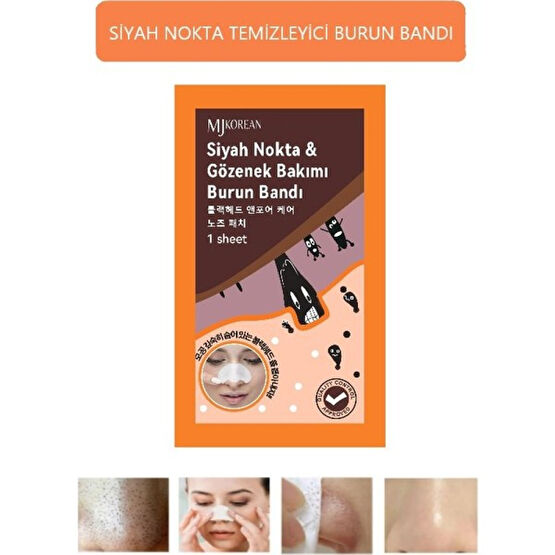 Mjkorean Siyah Nokta ve Gözenek Temizleyici Burun Bandı Mjkoreannosepack - TEK RENK Akne ve Sivilce Bakımı Fiyatı
