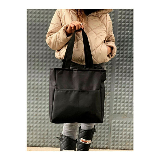Moda Bu Kadın Siyah Spor Kol Çantası Standart Beden Unisex Spor Çantası Fiyatı
