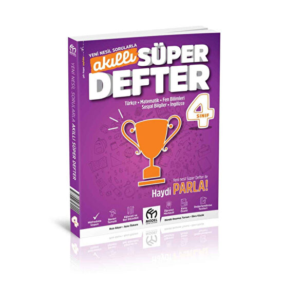 Model Eğitim Yayınları 4. Sınıf Tüm Dersler Süper Akıllı Defter