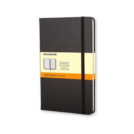 Moleskine QP060 Siyah Çizgili Sert Kapaklı Defter