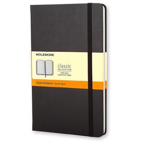 Moleskine QP060 Siyah Çizgili Sert Kapaklı Defter