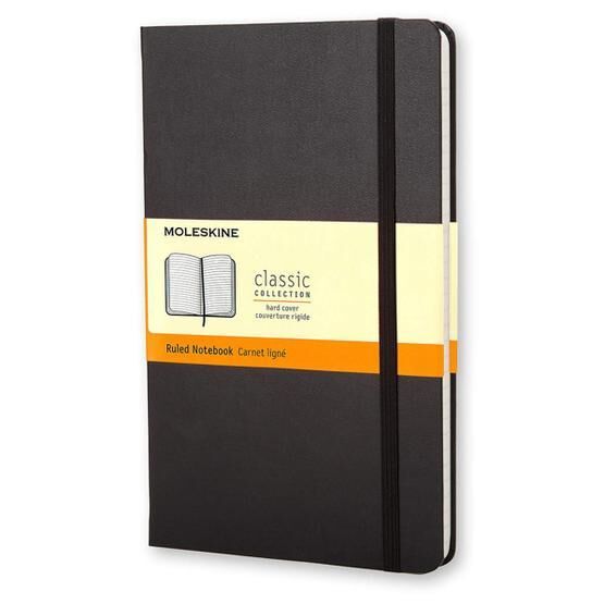 Moleskine QP060 Siyah Çizgili Sert Kapaklı Defter