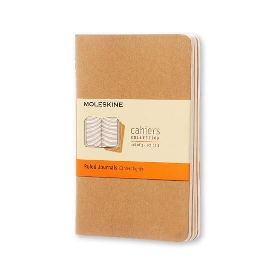 Moleskine QP411 Cahier Çizgili Cep Boy 3'lü Defter