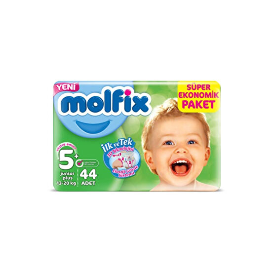 Molfix Bebek Bezi 5 Beden Junior Plus Dev Ekonomik Paket 44 Adet Bebek Bezi Fiyatı