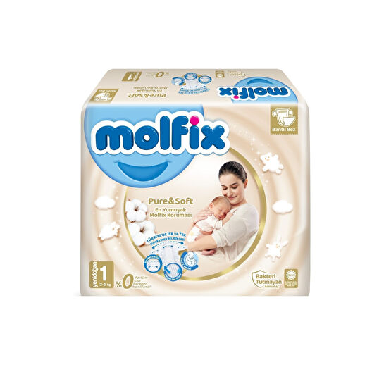 Molfix Pure&soft Bebek Bezi 1 Beden Yenidoğan 80li Süper Fırsat Paketi Bebek Bezi Fiyatı