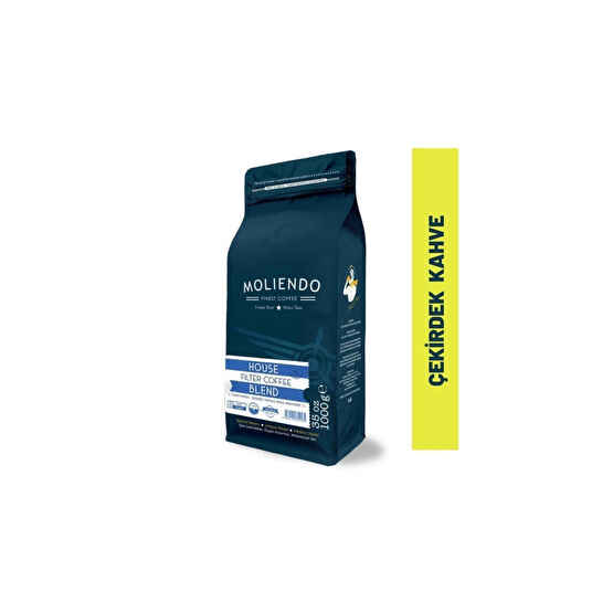 Moliendo Finest Coffee House Blend Filtre Kahve ( Çekirdek Kahve ) 1000 G. Çekirdek Kahve Beden