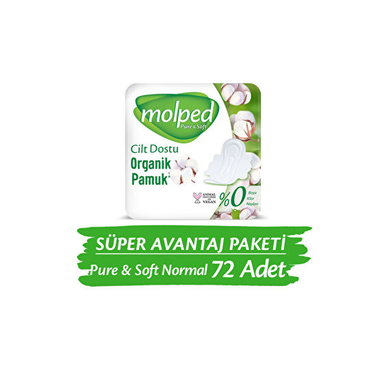 Molped Pure&soft Normal Süper Avantaj Paketi 72 Adet Hijyenik Pedler ve Tamponlar Fiyatı
