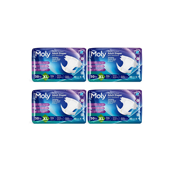 Moly Bel Bantlı Hasta Bezi X Large 120li XL Beden Hasta Bezleri ve Temizliği Fiyatı