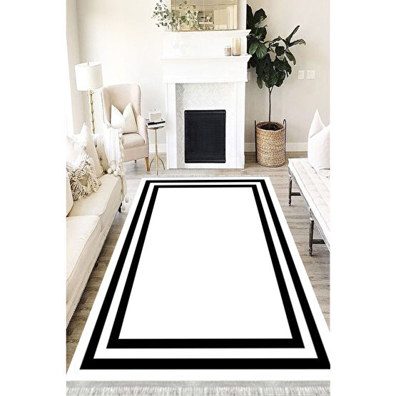 MOTTO HALI Modern Eko Punto Kaymaz Tabanlı Yıkanabilir Antibakteriyel Dijital Baskı Modern Halı Yolluk 160 x 230 Beden