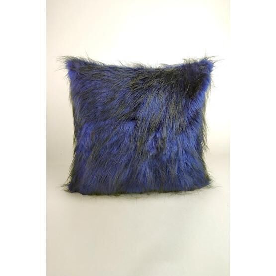 Mrs.Gugar 43x43 cm Lacivert Peluş Kırlent Kılıfı