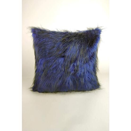 Mrs.Gugar 43x43 cm Lacivert Peluş Kırlent Kılıfı