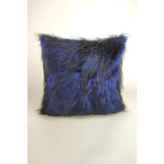 Mrs.Gugar 43x43 cm Lacivert Peluş Kırlent Kılıfı
