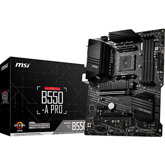 MSI B550-A PRO AMD B550 4400 MHz Ddr4 Soket AM4 M.2 ATX Anakart Anakart Fiyatı