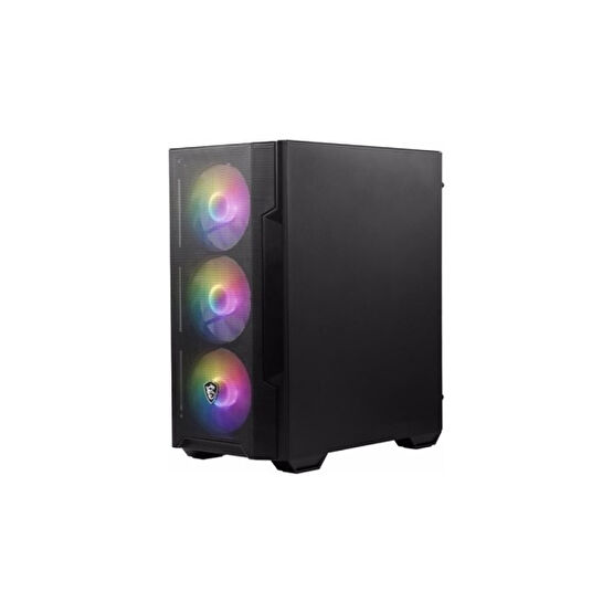 MSI MAG FORGE M100A D60 Akrilik yan panel 3x120mm 1x120mm Auto RGB Fan 600W 80+ mATX Gaming Bilgisayar Kasası - 600 W PC Kasaları Fiyatı