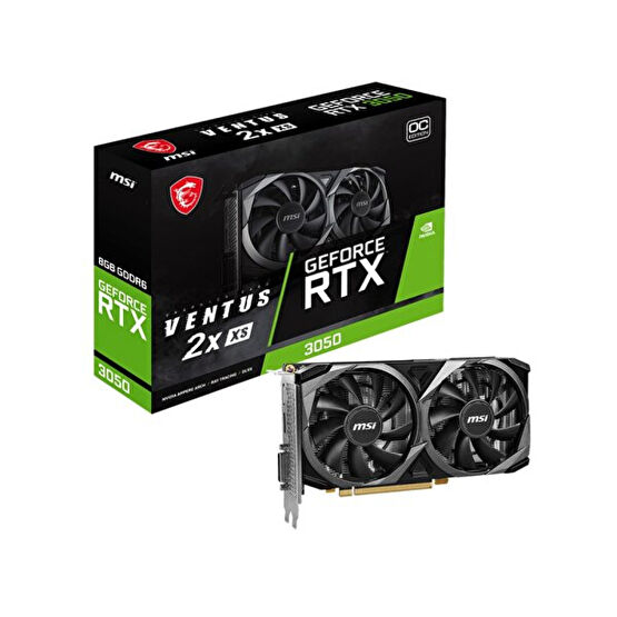 MSI VGA GeForce RTX 3050 Ventus 2X XS 8G OC Rtx3050 8 GB Gddr6 128 Bit Dx12 PCIe 4.0 X8 Ekran Kartı Ekran Kartları Fiyatı