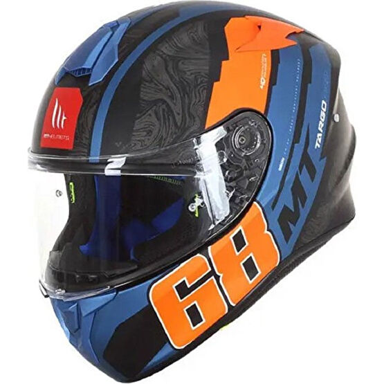 mt Targo Pro Welcome D4 Full Face Motosiklet Kaskı - Turuncu - L Motorsiklet Kaskları Fiyatı