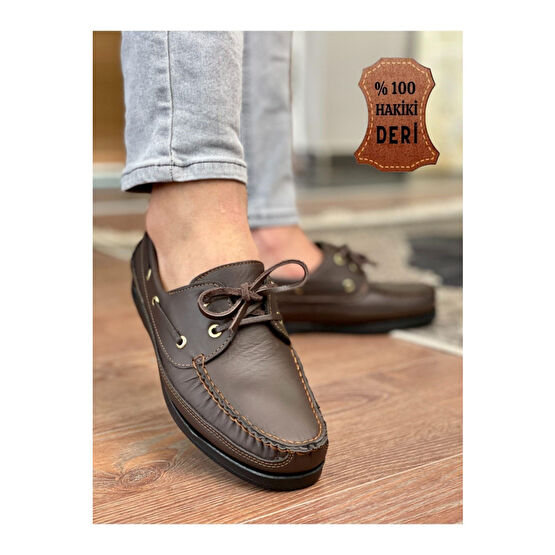 MUGGO Garantili Hakiki Deri Erkek Günlük Klasik Casual Ayakkabı 42 Beden