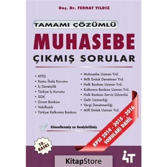 Muhasebe Çıkmış Sorular Tamamı Çözümlü-Ferhat Yıldız
