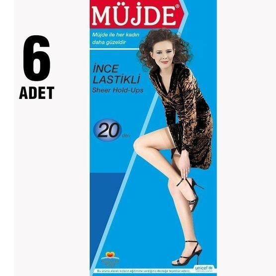 Müjde 6 Adet Lastikli Çorap