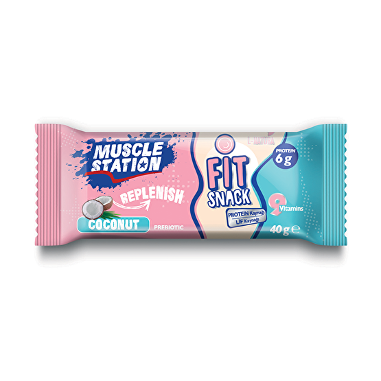 Muscle Station Fit Snack Coconut 40 G Granola ve Bar Fiyatı