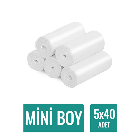 naft Çöp Torbası Mini Boy Küçük 40lı 5 Rulo 40x50 Çöp Poşeti Çöp Poşetleri Fiyatı