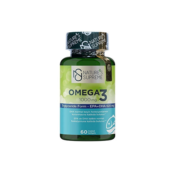 Natures Supreme Omega 3 1000 Mg 60 Kapsül Balık Yağı / Omega 3 - 6 - 9 Fiyatı