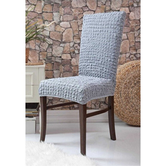 Nera Home Bürümcük Sandalye Kılıfı - 100 x 100 cm - Gri Koltuk & Kanepe Örtüsü Fiyatı