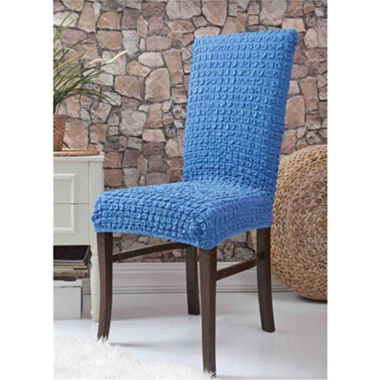 Nera Home Bürümcük Sandalye Kılıfı - 100 x 100 cm - Mavi Koltuk & Kanepe Örtüsü Fiyatı