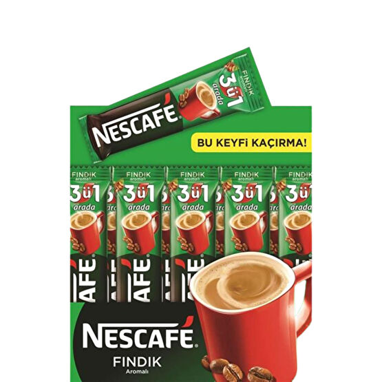 Nescafe 3 ü 1 Arada Fındık Aromalı Kahve 17 gr x 48 Adet Kahve Fiyatı