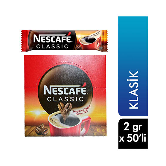 Nescafe Classic 2 gr 50'li Paket Kahve Fiyatı