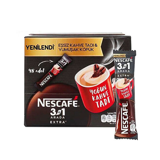 Nescafe Extra 3 ü1 Arada Extra 16,5 x 48 Adet Kahve Fiyatı